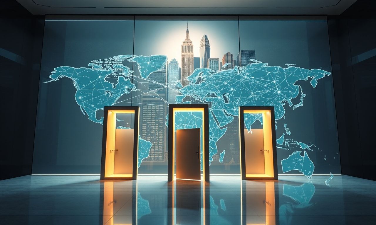 Иллюстрация визовых процессов в США